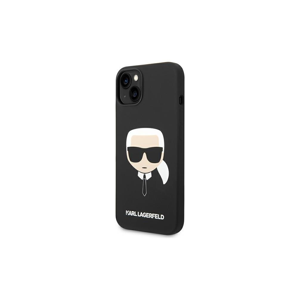 Karl lagerfeld iphone 14 pro silicone black case